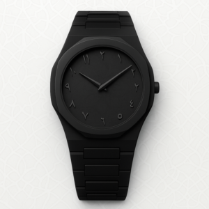 Black Arabic Aura Watch For Men Stylish Aura Watch 100% Original