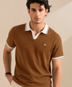 Sailor Coffee Waffle Knit POLO