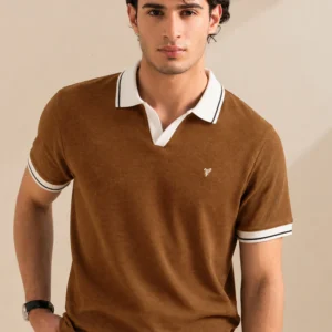Sailor Coffee Waffle Knit POLO